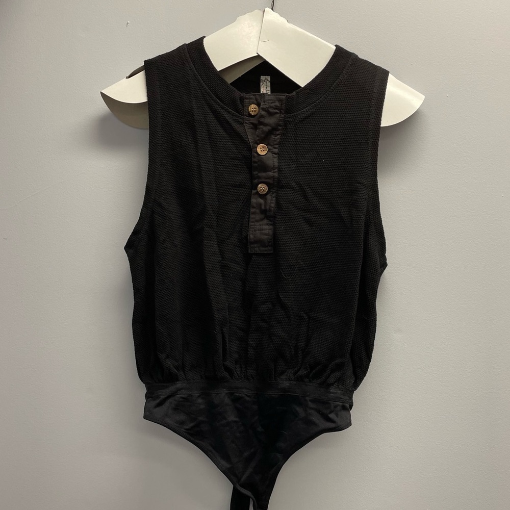 𝅺Peek Aye Bodysuit, Black, X-Small - Picture 5 of 8